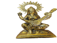 Brass Saraswati